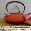 Théière en fonte du Japon Iwachu Kambin rouge 0.75 L – Image 5