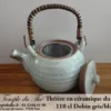 Théière en céramique du Japon Dobin gris/blanc 110 cl – Image 3