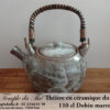 Théière en céramique du Japon Dobin marron 110 cl – Image 2
