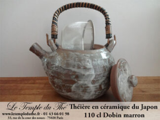Théière en céramique du Japon Dobin marron 110 cl