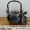 Théière en céramique du Japon Dobin noir 110 cl – Image 2