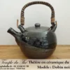 Théière en céramique du Japon Dobin noir 110 cl – Image 3