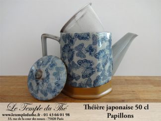 Théière du Japon 0.5 L modèle papillons