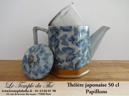 Théière du Japon 0.5 L modèle papillons