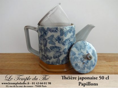 Théière du Japon 0.5 L modèle papillons