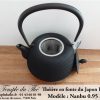 Théière en fonte du Japon IWACHU modèle Nanbu Arare noir 0.95 L – Image 5