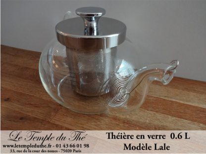 Théière en verre 600 ml modèle "LALE"