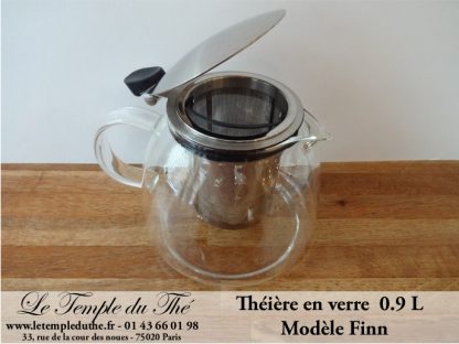 Théière en verre modèle "FINN" 0.9 L