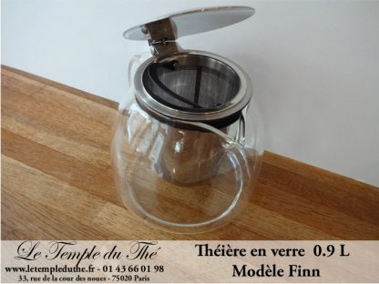 Théière en verre modèle "FINN" 0.9 L