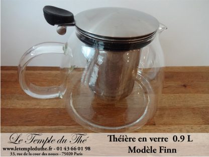 Théière en verre modèle "FINN" 0.9 L