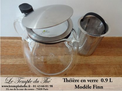 Théière en verre modèle "FINN" 0.9 L