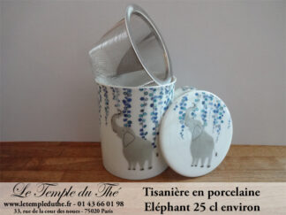 Tisanière en porcelaine de Chine modèle : Éléphant